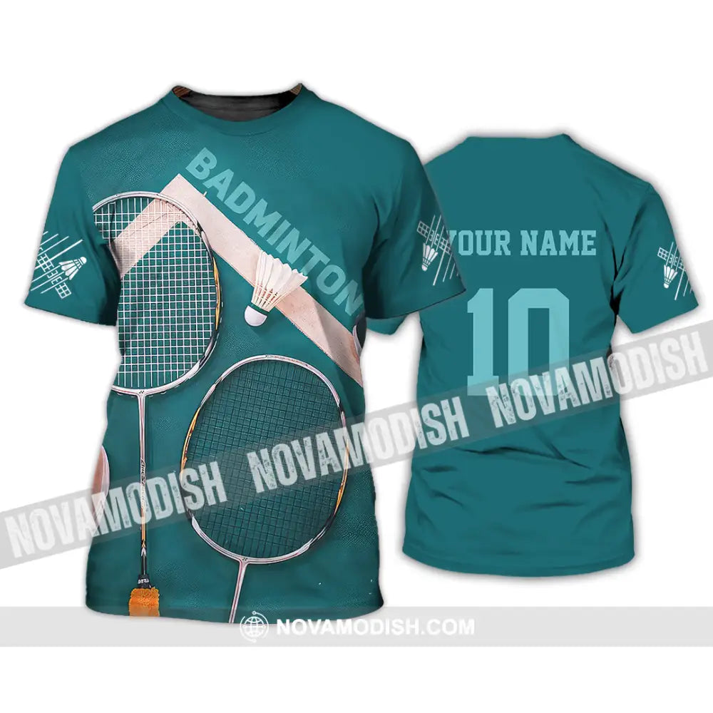 Unisex Shirt - Custom Text Shirt Badminton Shirt T-Shirt / S T-shirt