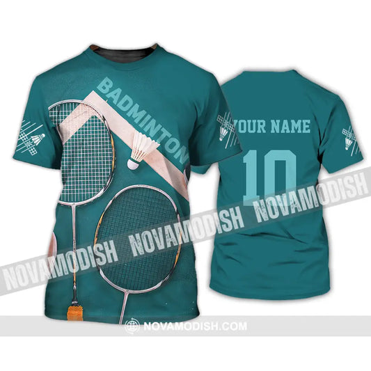 Unisex Shirt - Custom Text Shirt Badminton Shirt T-Shirt / S T-shirt