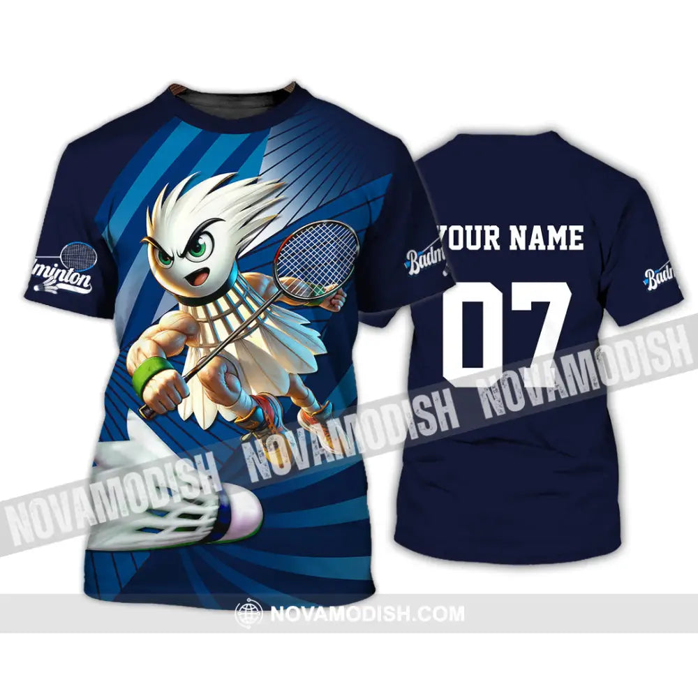 Unisex Shirt - Custom Text Shirt Badminton Shirt T-Shirt / S T-shirt