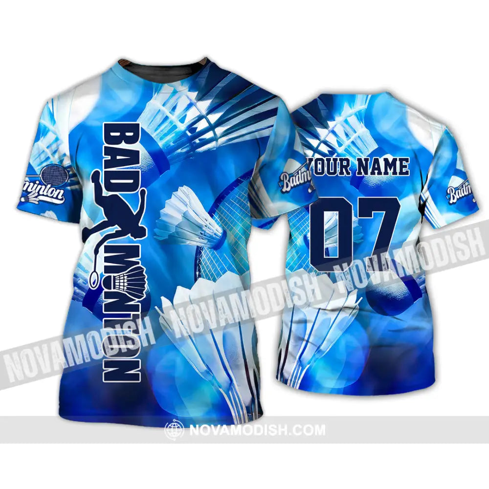 Unisex Shirt - Custom Text Shirt Badminton Shirt T-Shirt / S T-shirt