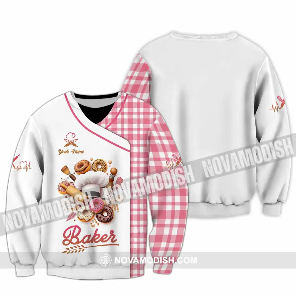 Unisex Shirt - Custom Text Shirt Baker Shirt Long Sleeve / S T-shirt