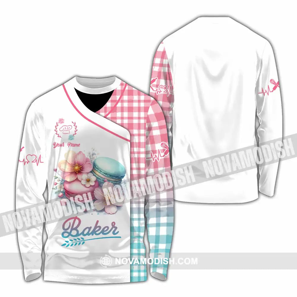 Unisex Shirt - Custom Text Shirt Baker Shirt Long Sleeve Shirt / S T-shirt