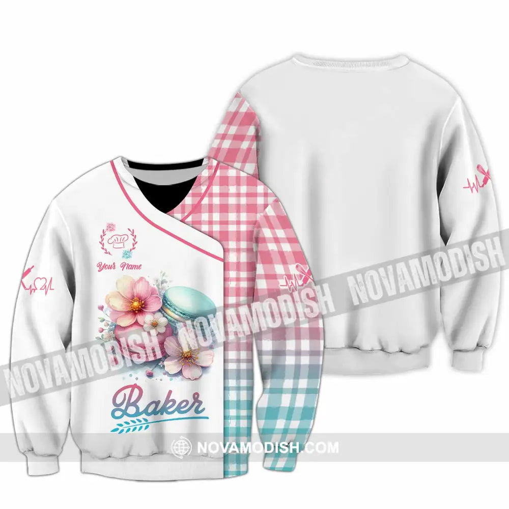 Unisex Shirt - Custom Text Shirt Baker Shirt Long Sleeve / S T-shirt