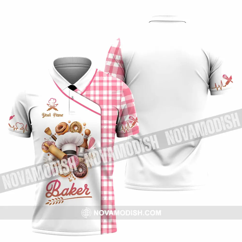 Unisex Shirt - Custom Text Shirt Baker Shirt Polo Shirt / S T-shirt