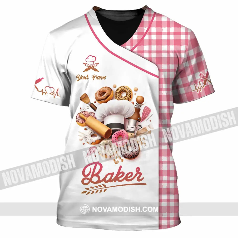 Unisex Shirt - Custom Text Shirt Baker Shirt T-Shirt / S T-shirt