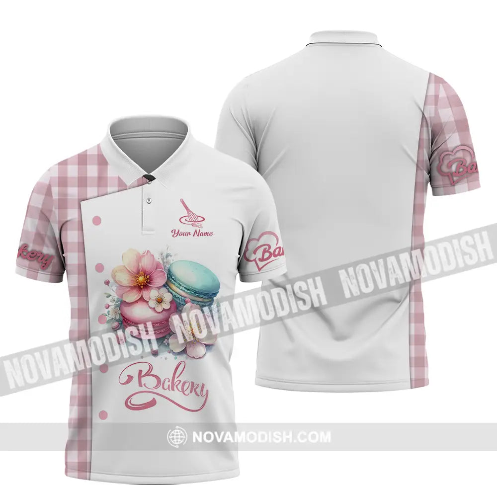 Unisex Shirt - Custom Text Shirt Bakery Polo Shirt / S T-shirt