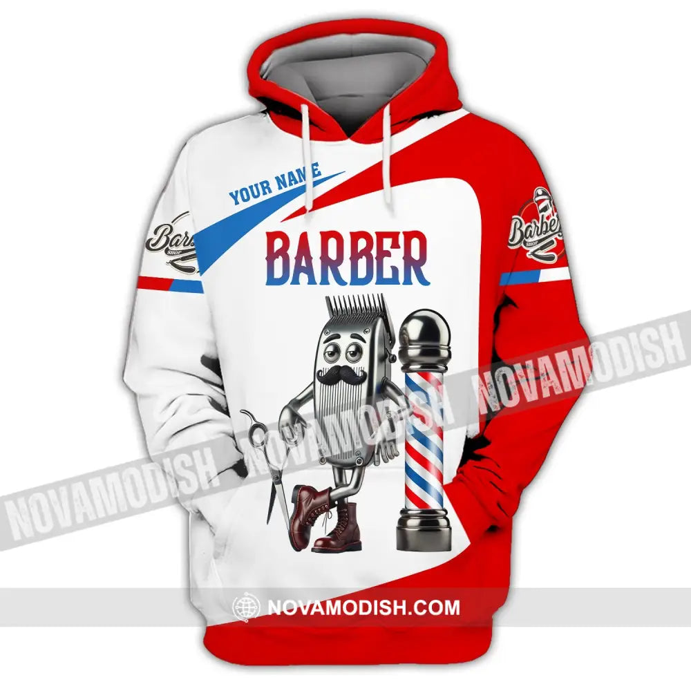 Unisex Shirt - Custom Text Barber Hoodie / S T-Shirt