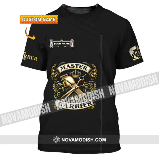 Unisex Shirt - Custom Text Shirt Barber Shirt T-shirt