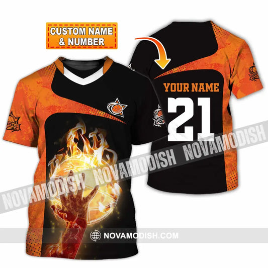 Unisex Shirt - Custom Text Shirt Basketball T-shirt