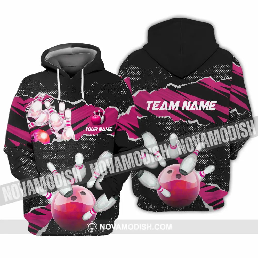 Unisex Shirt - Custom Text Shirt Bowling Shirt Hoodie / S T-shirt