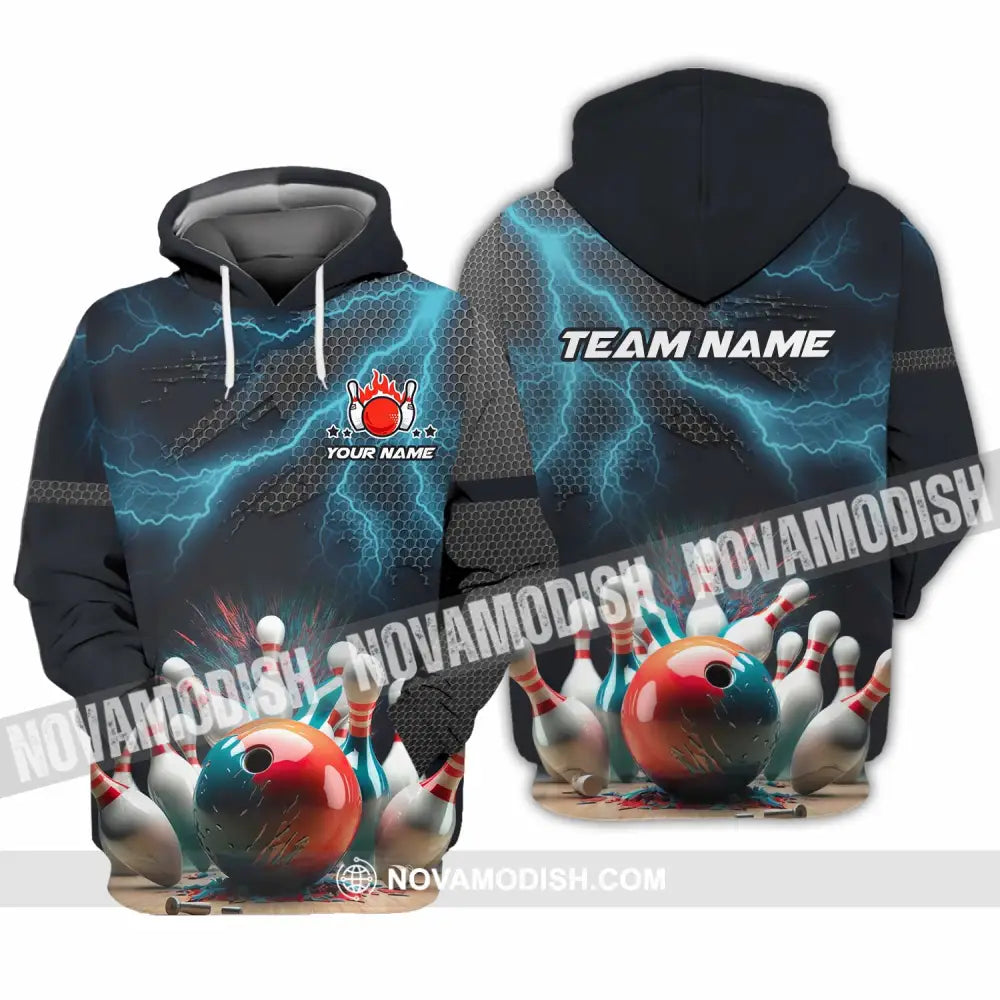 Unisex Shirt - Custom Text Shirt Bowling Shirt Hoodie / S T-shirt