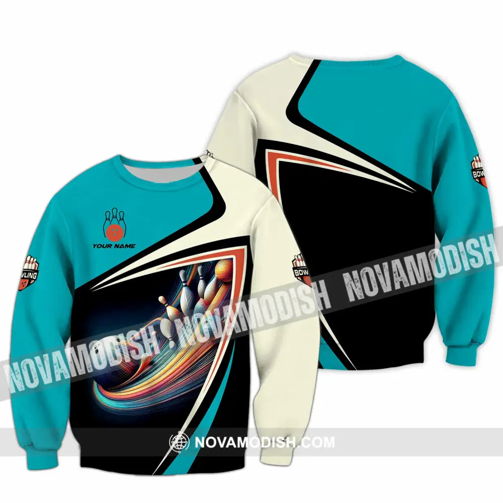 Unisex Shirt - Custom Text Shirt Bowling Shirt Long Sleeve / S T-shirt