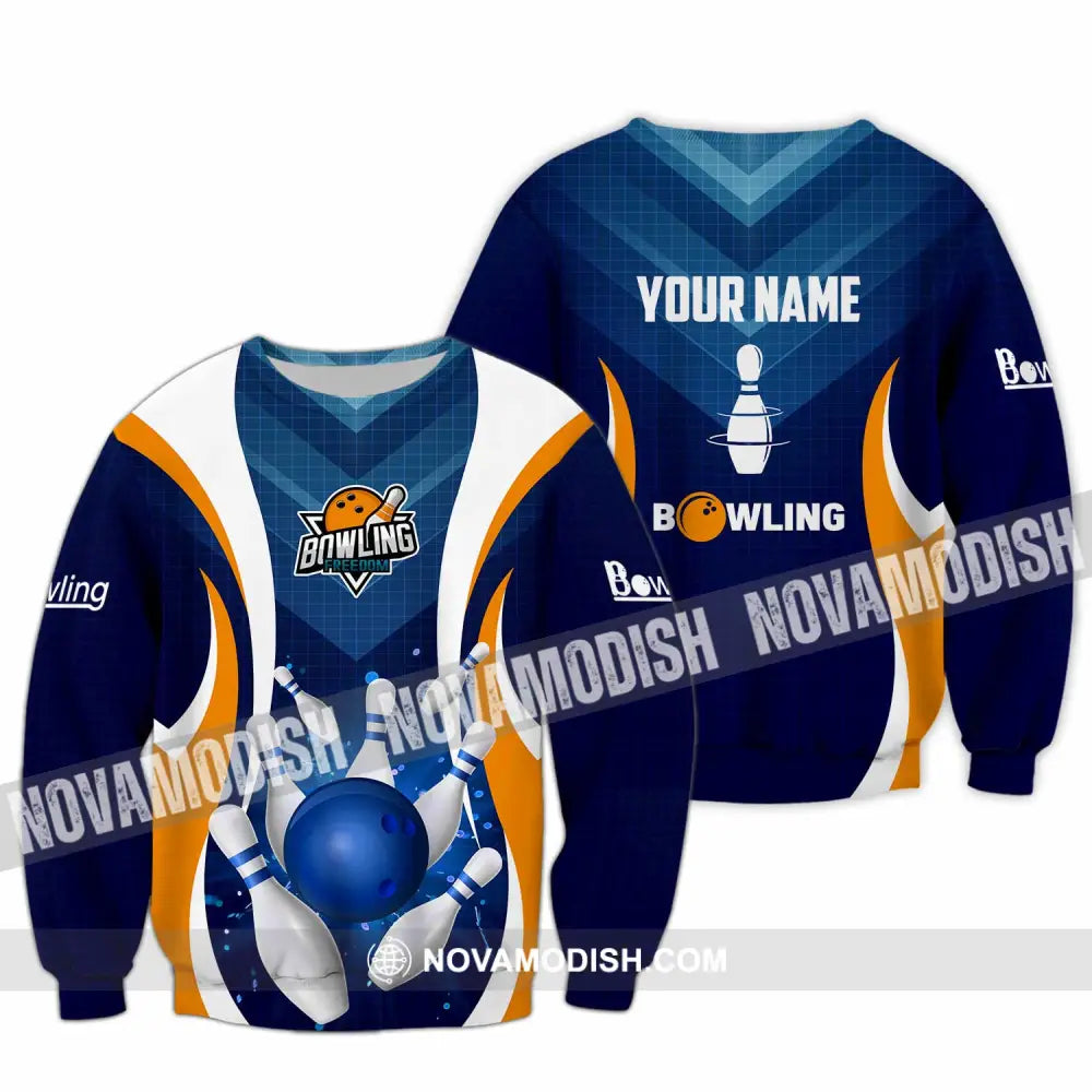 Unisex Shirt - Custom Text Shirt Bowling Shirt Long Sleeve / S T-shirt