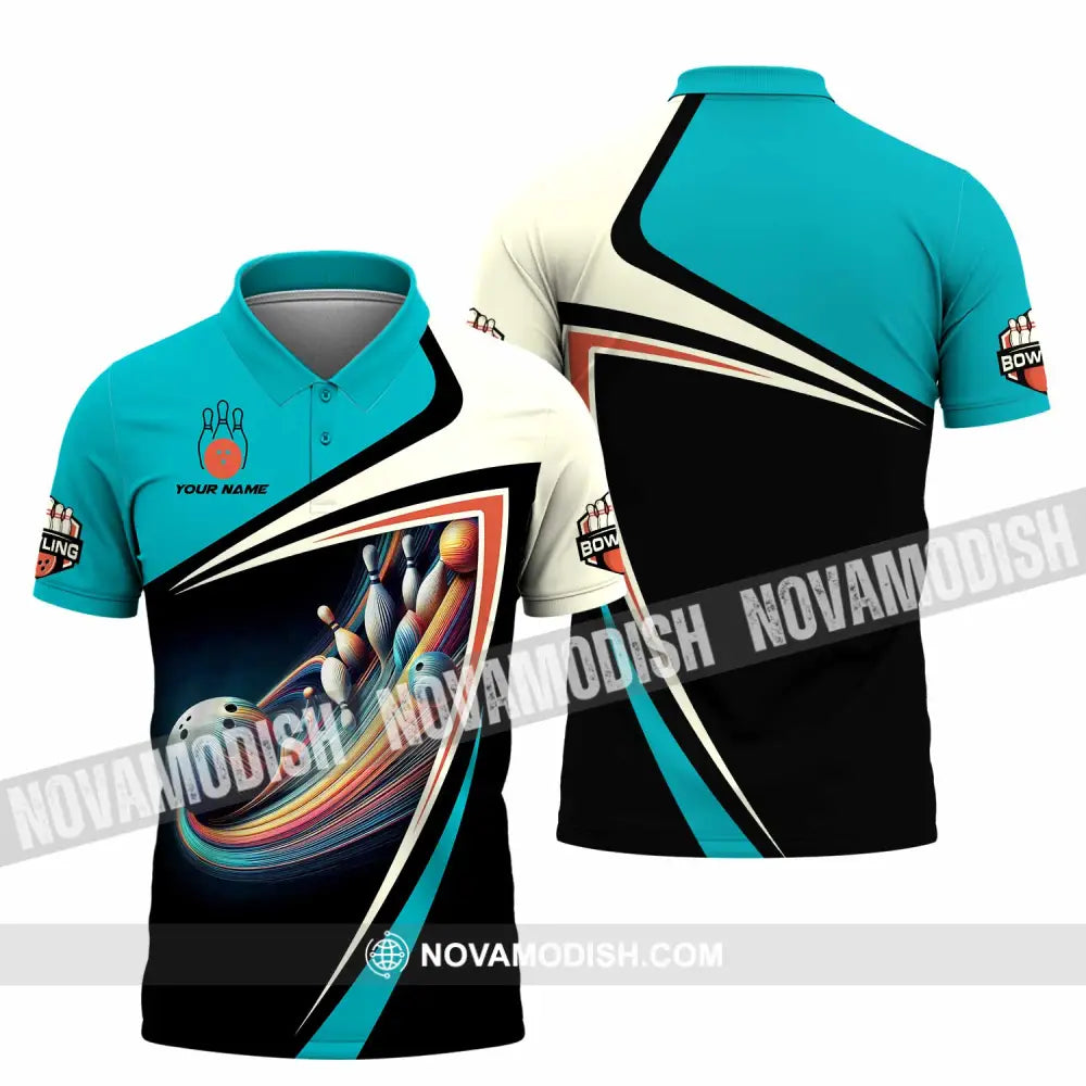 Unisex Shirt - Custom Text Shirt Bowling Shirt Polo Shirt / S T-shirt