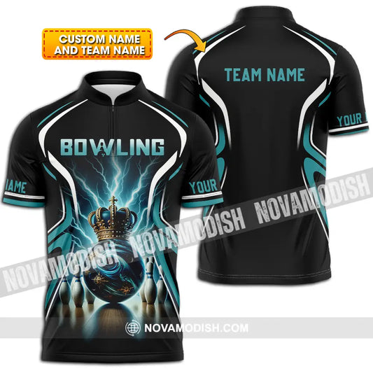 Unisex Shirt - Custom Text Shirt Bowling Shirt T-shirt