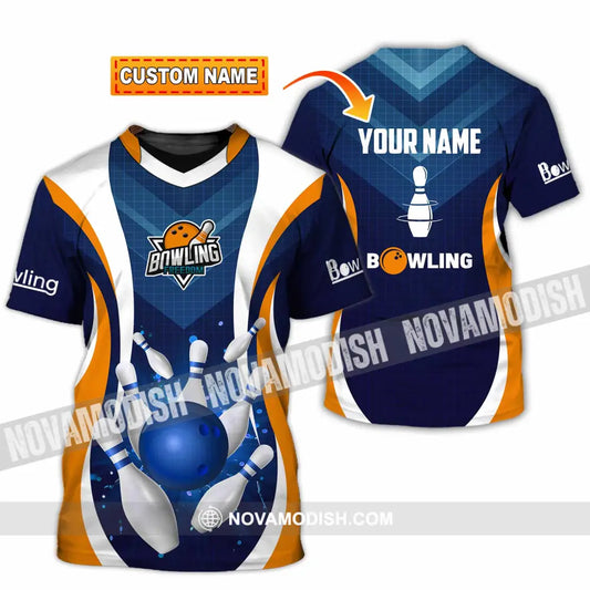 Unisex Shirt - Custom Text Shirt Bowling Shirt T-shirt