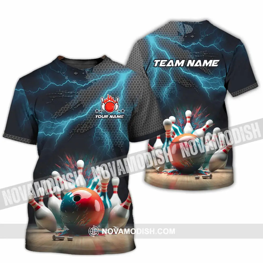 Unisex Shirt - Custom Text Shirt Bowling Shirt T-Shirt / S T-shirt