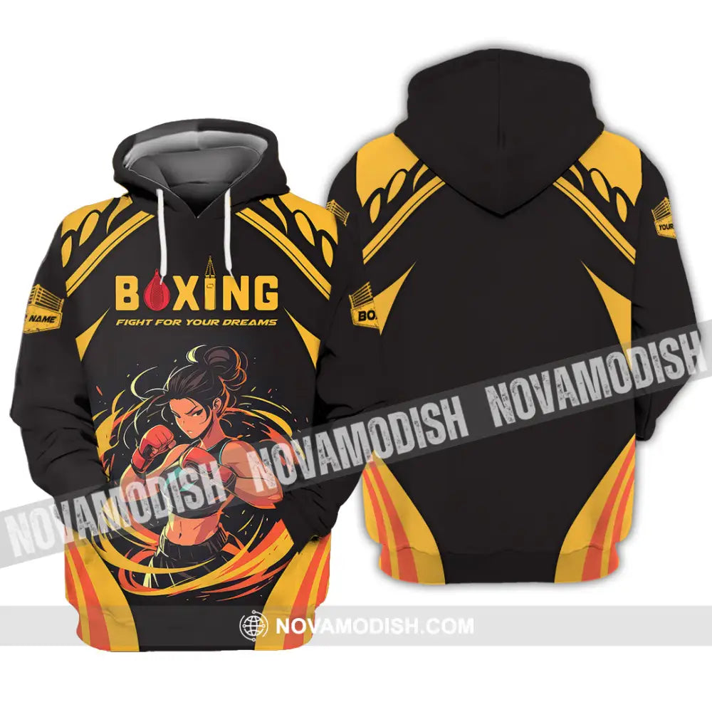 Unisex Shirt - Custom Text Boxing Hoodie / S T-Shirt