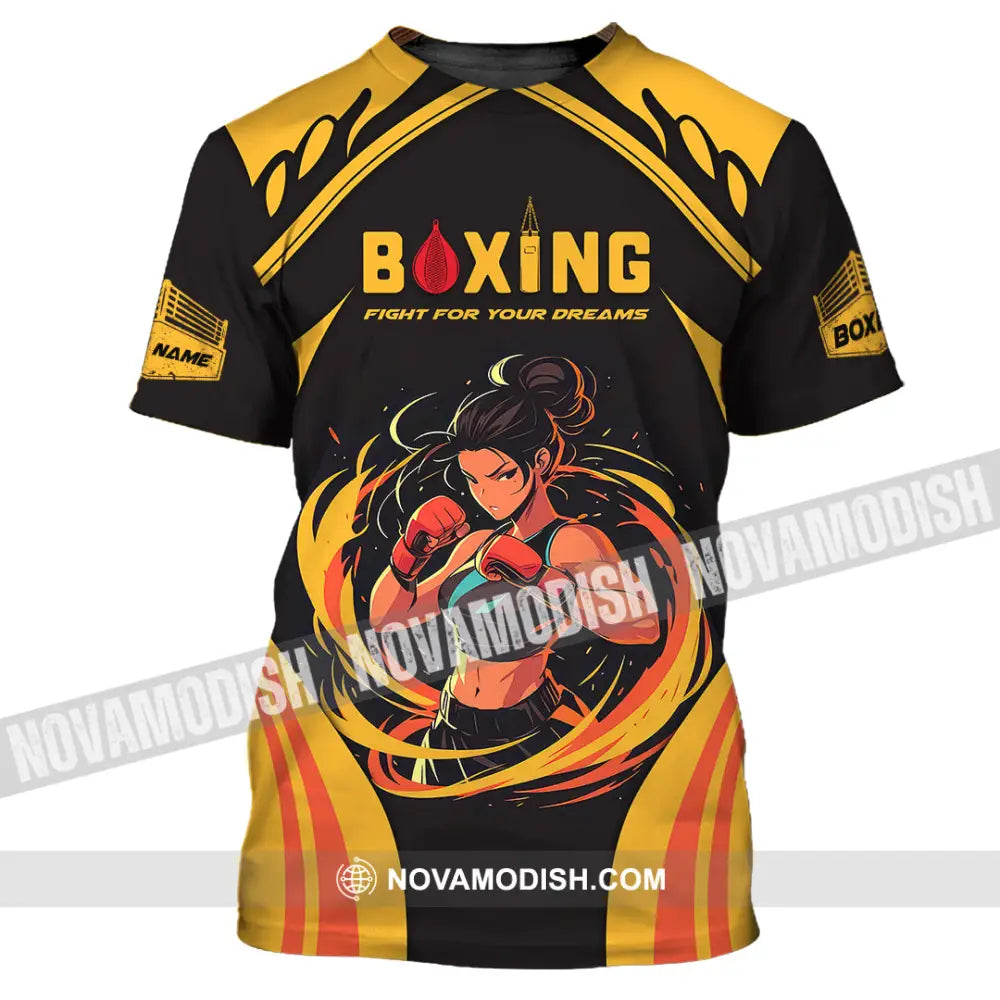 Unisex Shirt - Custom Text Boxing T-Shirt / S T-Shirt