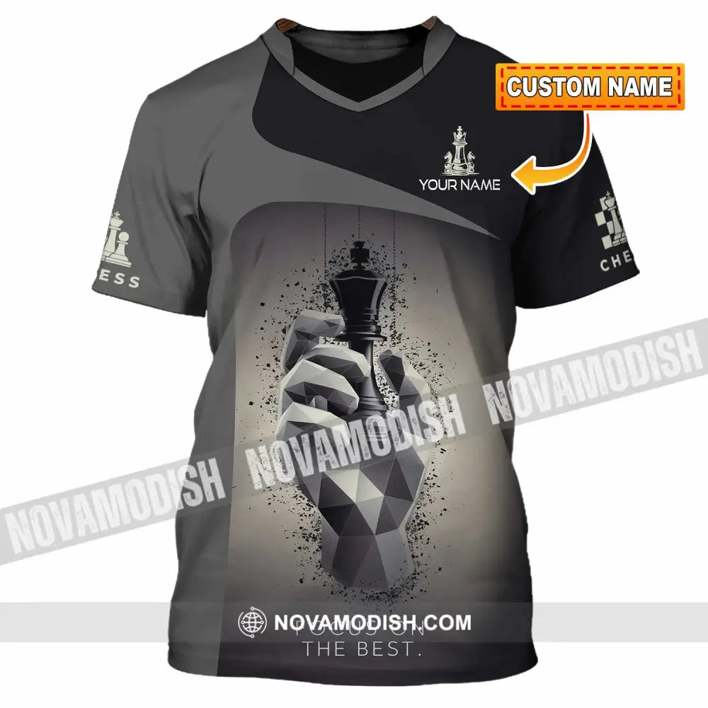 Unisex Shirt - Custom Text Chess Player Focus On The Best T-Shirt