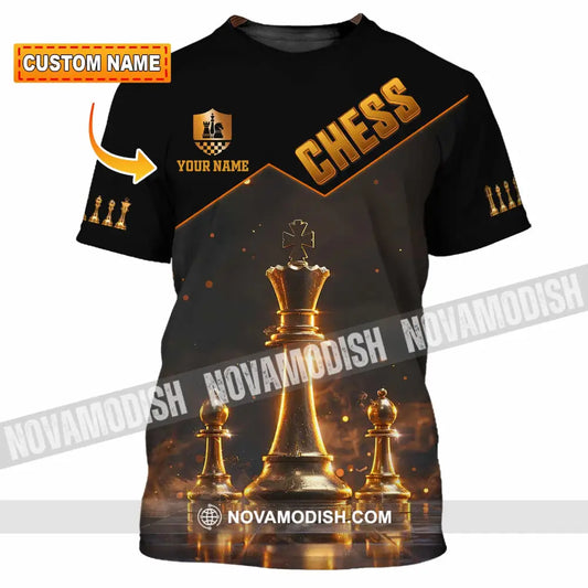 Unisex Shirt - Custom Text Chess Player T-Shirt