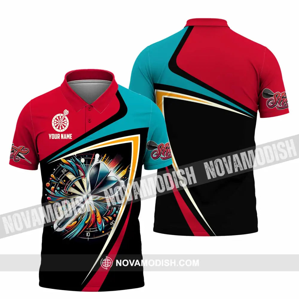 Unisex Shirt - Custom Text Shirt Dart Shirt Polo Shirt / S T-shirt