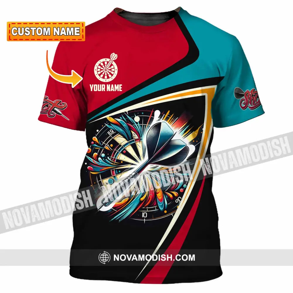 Unisex Shirt - Custom Text Shirt Dart Shirt T-shirt