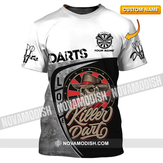 Unisex Shirt - Custom Text Darts Player Sport Shirt Killer T-shirt