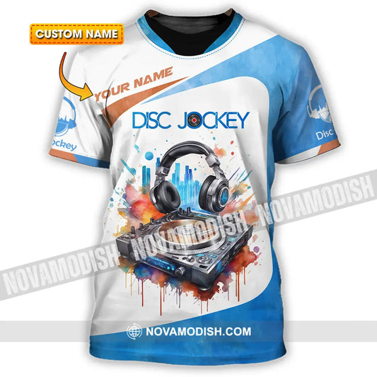 Unisex Shirt - Custom Text Shirt Disc Jockey Shirt T-shirt