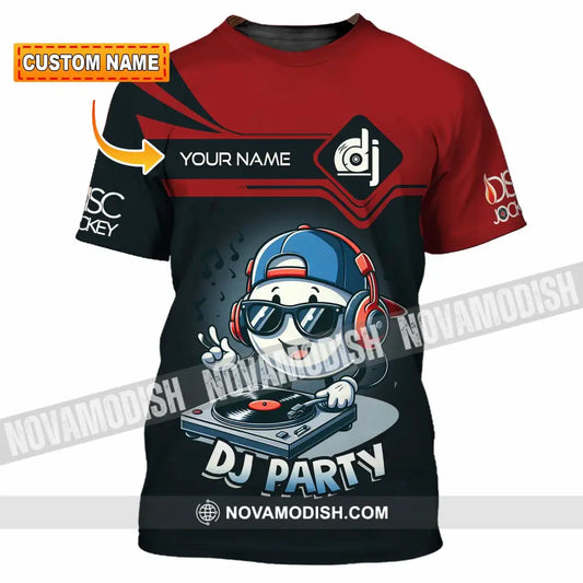 Unisex Shirt - Custom Text Shirt DJ Party Shirt T-shirt