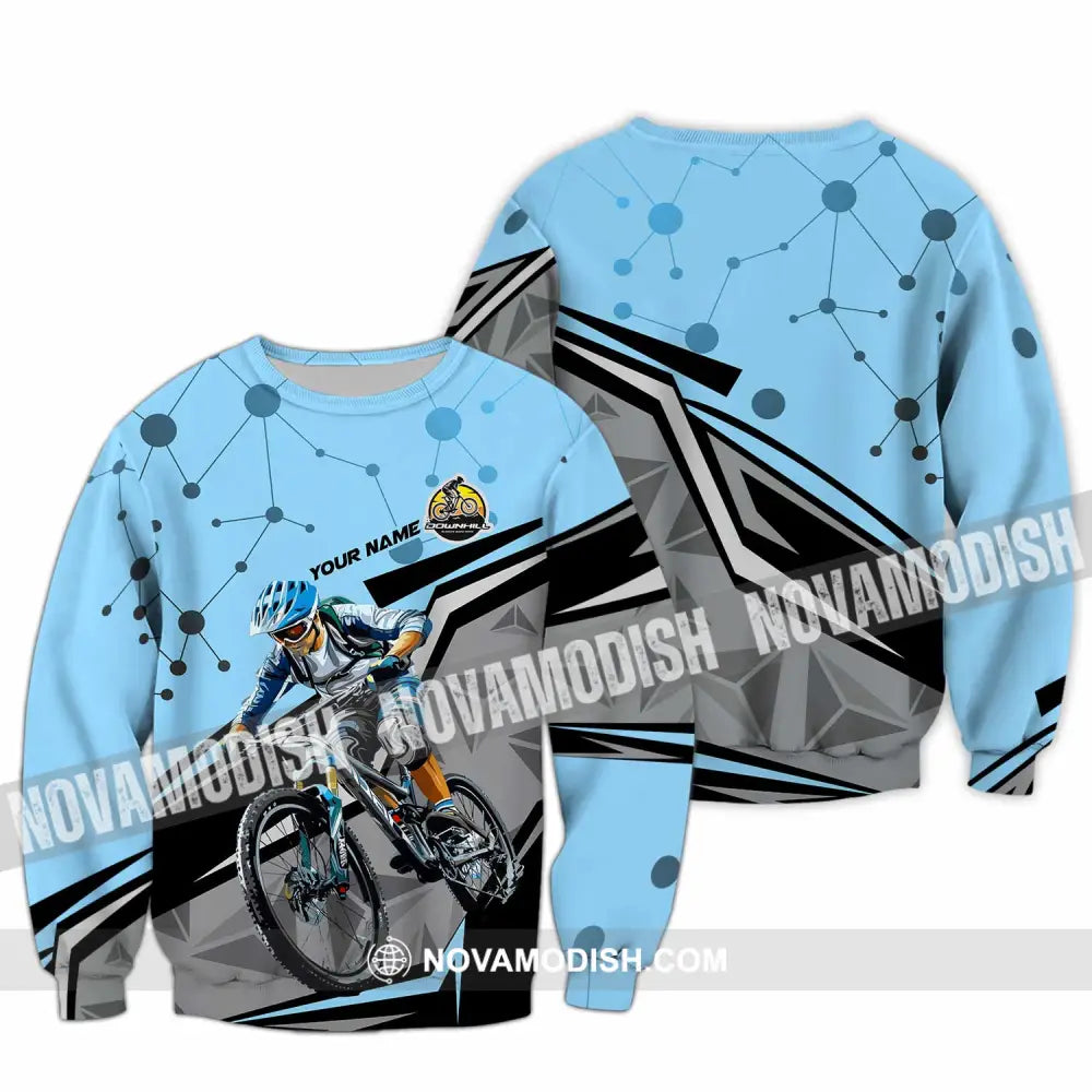 Unisex Shirt - Custom Text Shirt Downhill Shirt Long Sleeve / S T-shirt