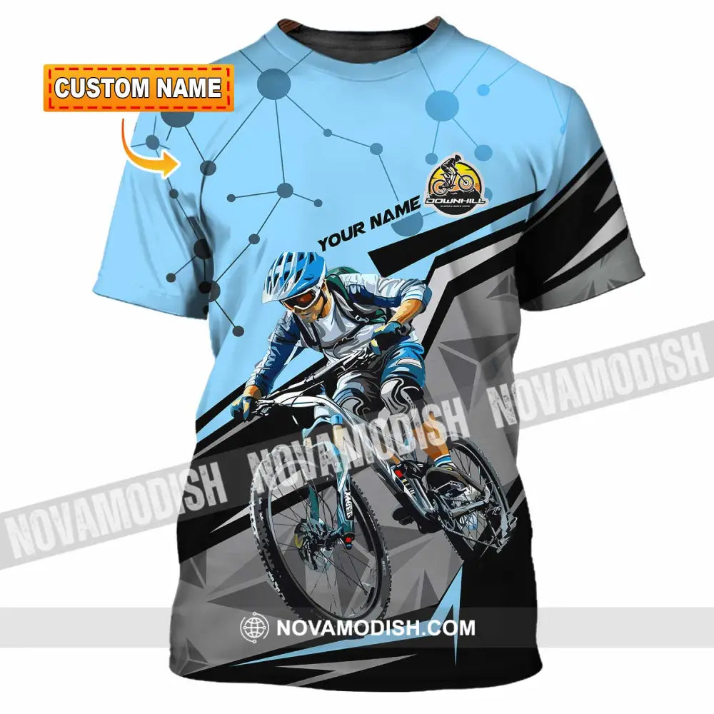 Unisex Shirt - Custom Text Shirt Downhill Shirt T-shirt