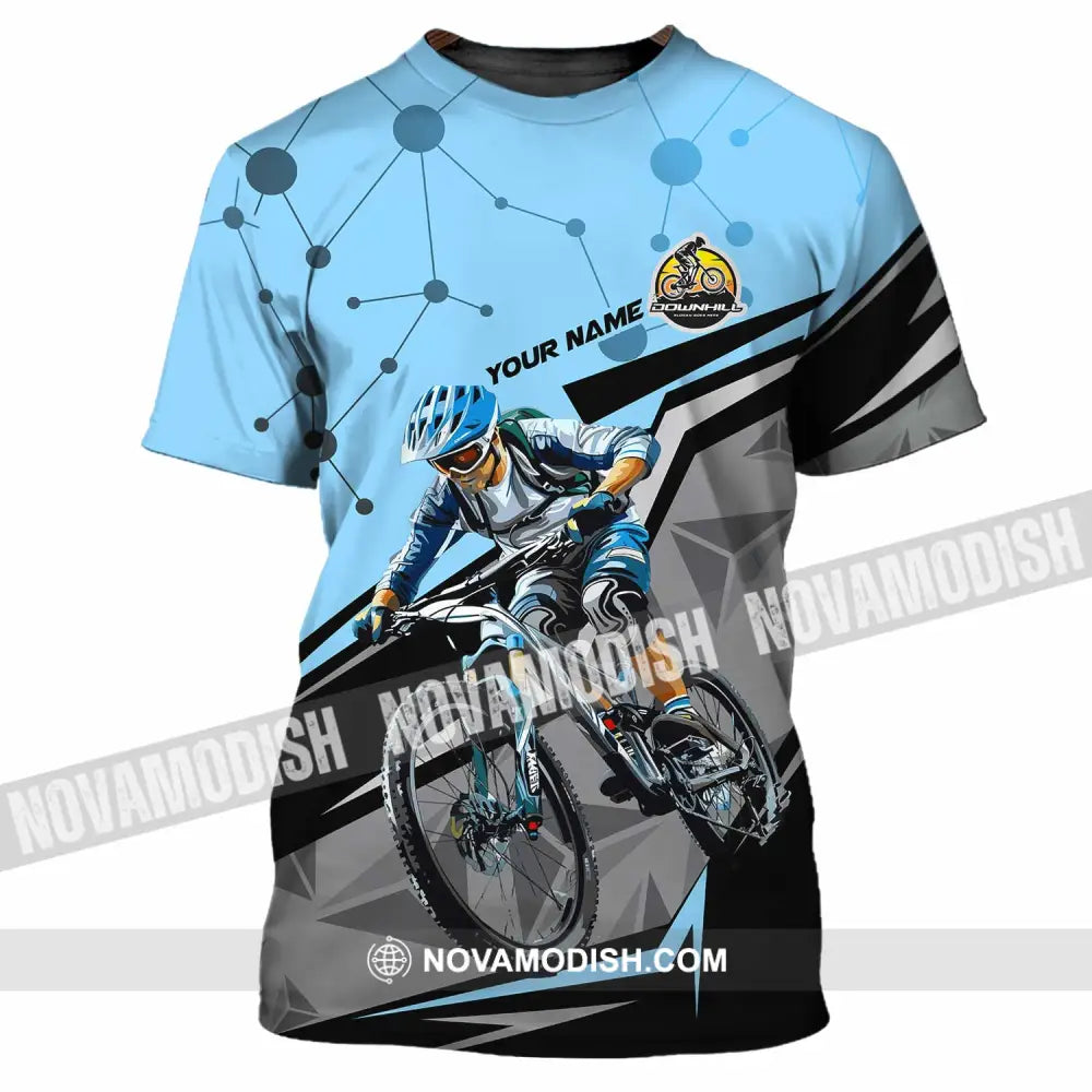 Unisex Shirt - Custom Text Shirt Downhill Shirt T-Shirt / S T-shirt