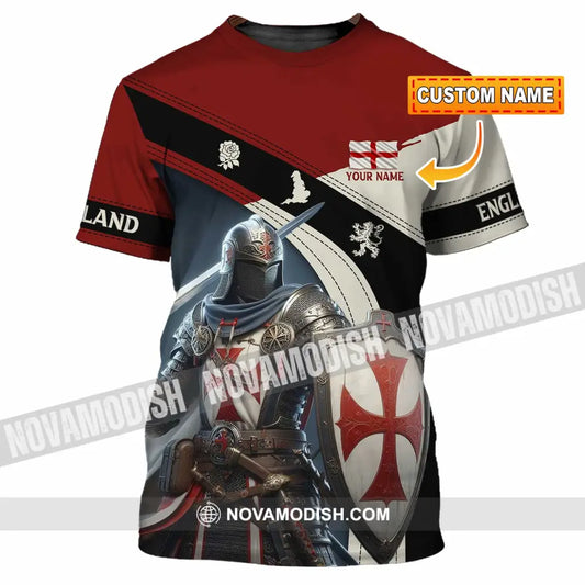 Unisex Shirt - Custom Text Shirt England Shirt T-shirt