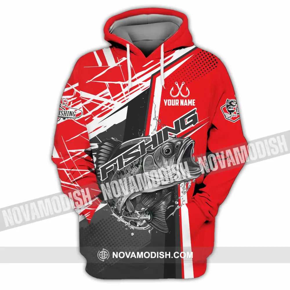 Unisex Shirt - Custom Text Shirt Fishing Shirt Hoodie / S T-shirt