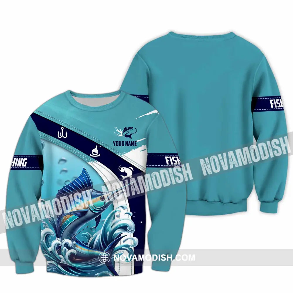 Unisex Shirt - Custom Text Shirt Fishing Lover Long Sleeve / S T-shirt