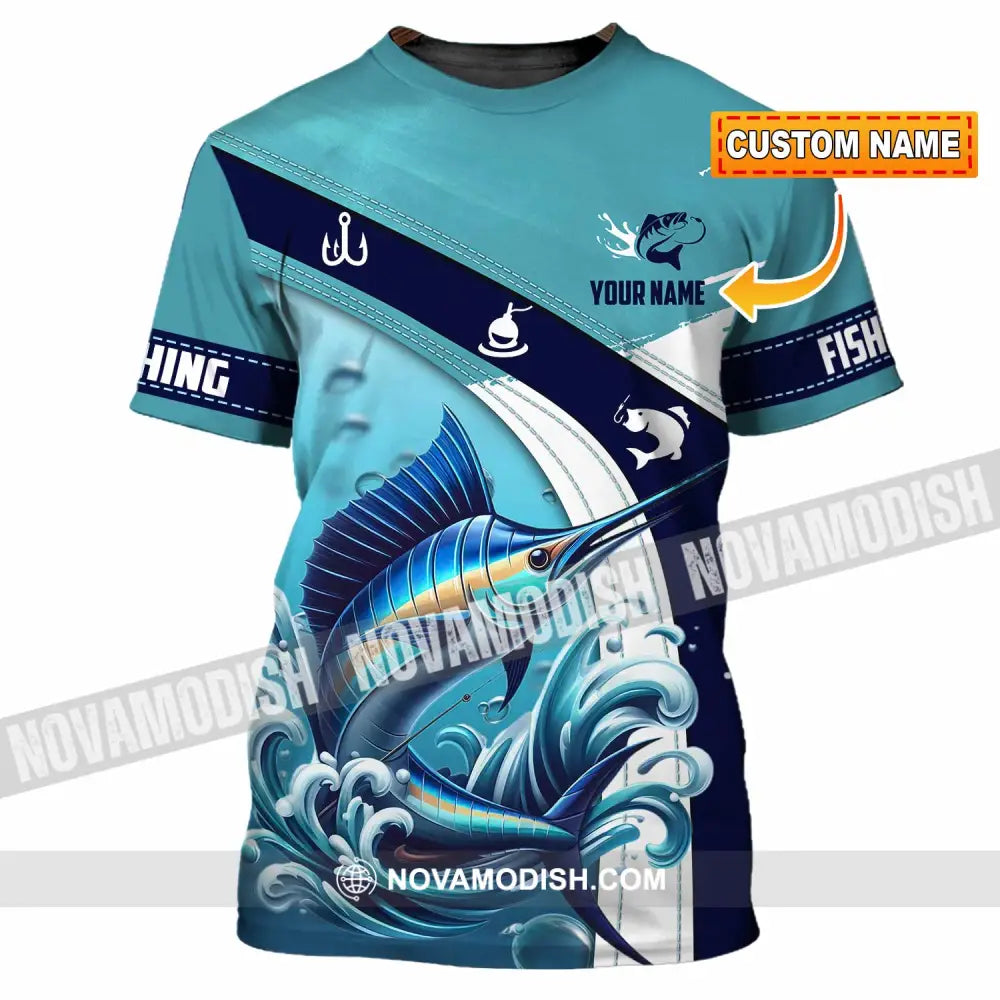Unisex Shirt - Custom Text Shirt Fishing Lover T-shirt