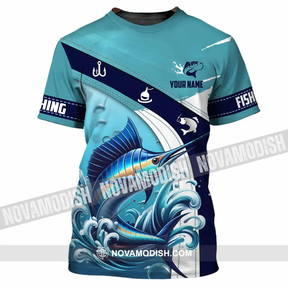 Unisex Shirt - Custom Text Shirt Fishing Lover T-Shirt / S T-shirt