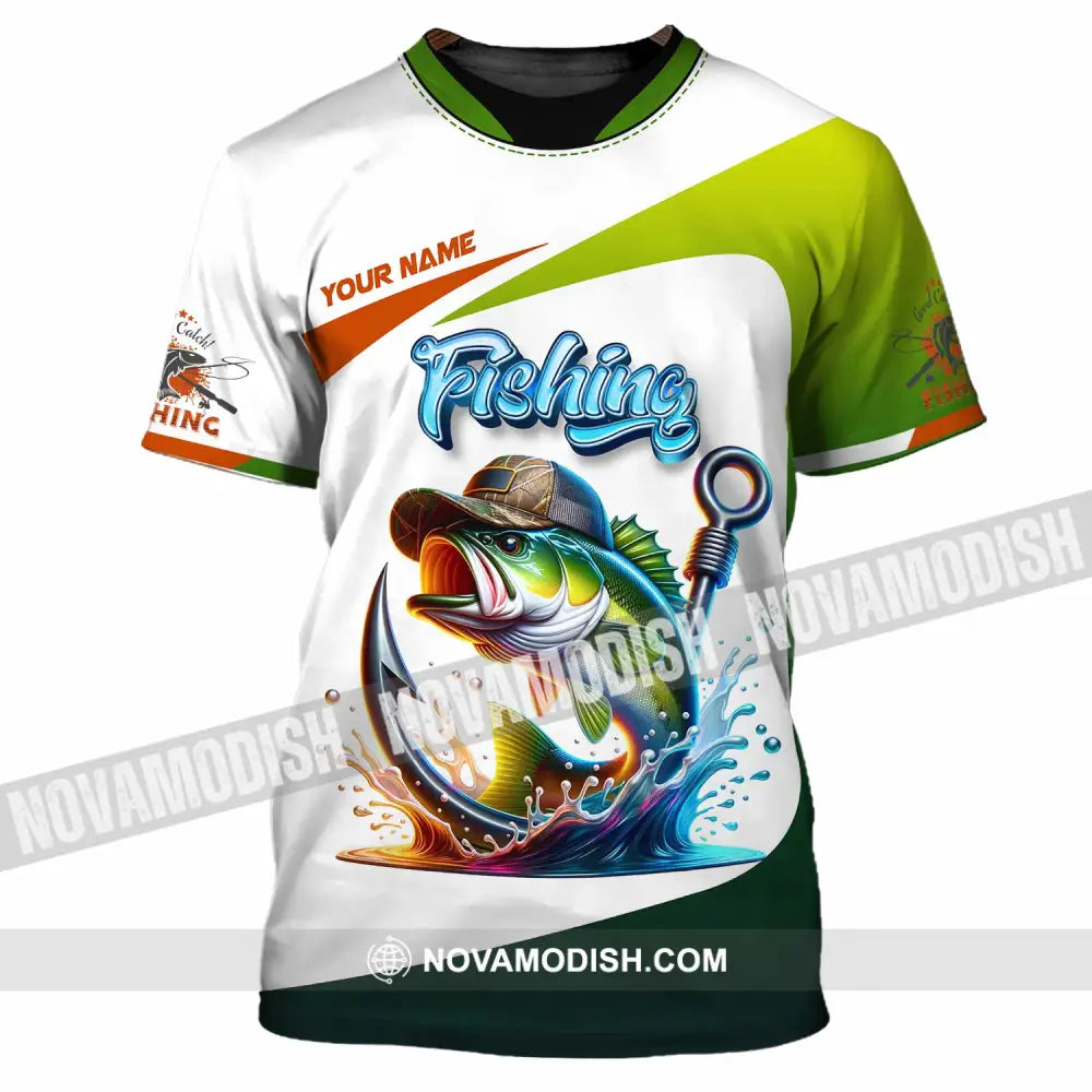 Unisex Shirt - Custom Text Shirt Fishing Lover T-Shirt / S T-shirt