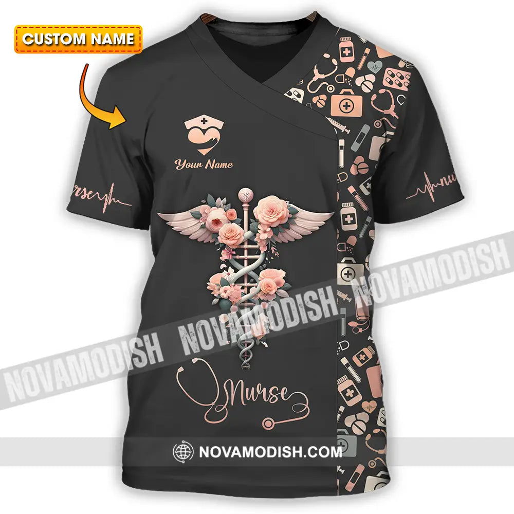 Unisex Shirt - Custom Text Shirt For Nurse Nurselife Nursing T-shirt