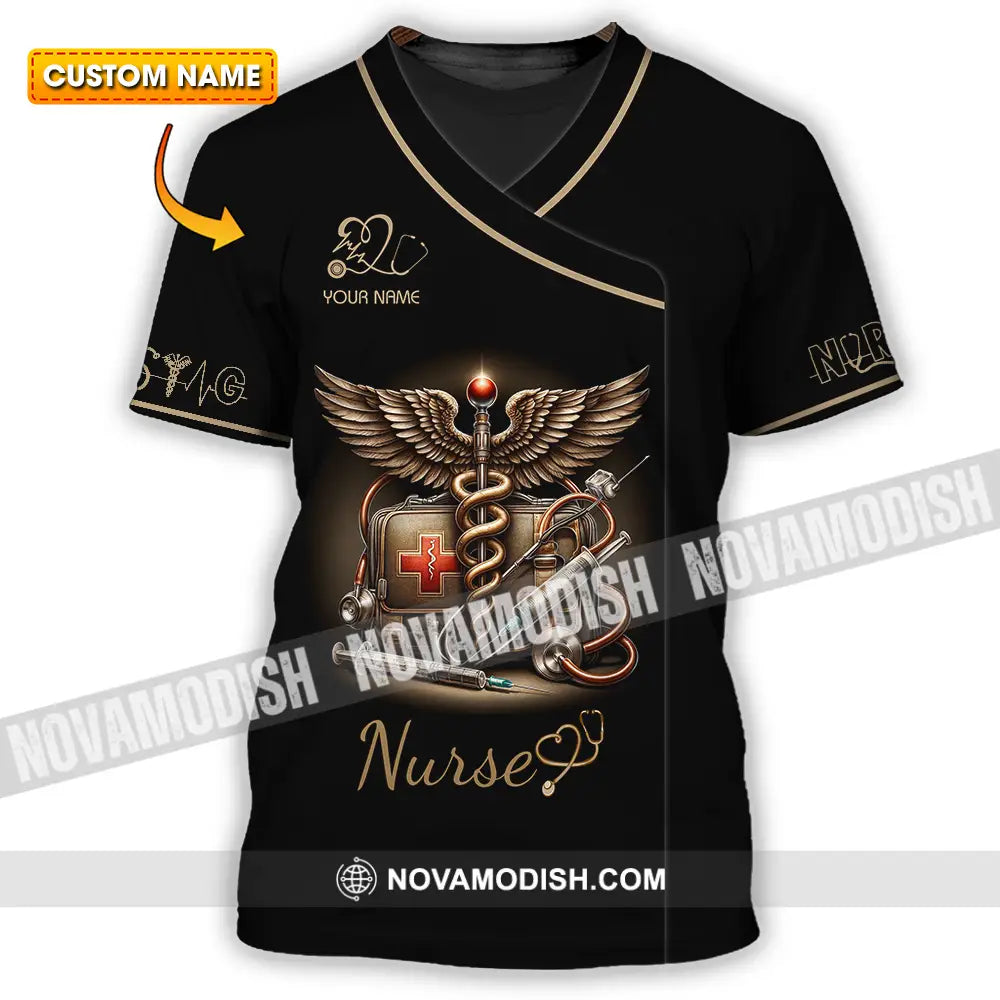 Unisex Shirt - Custom Text Shirt For Nurse Nurselife Nursing T-shirt