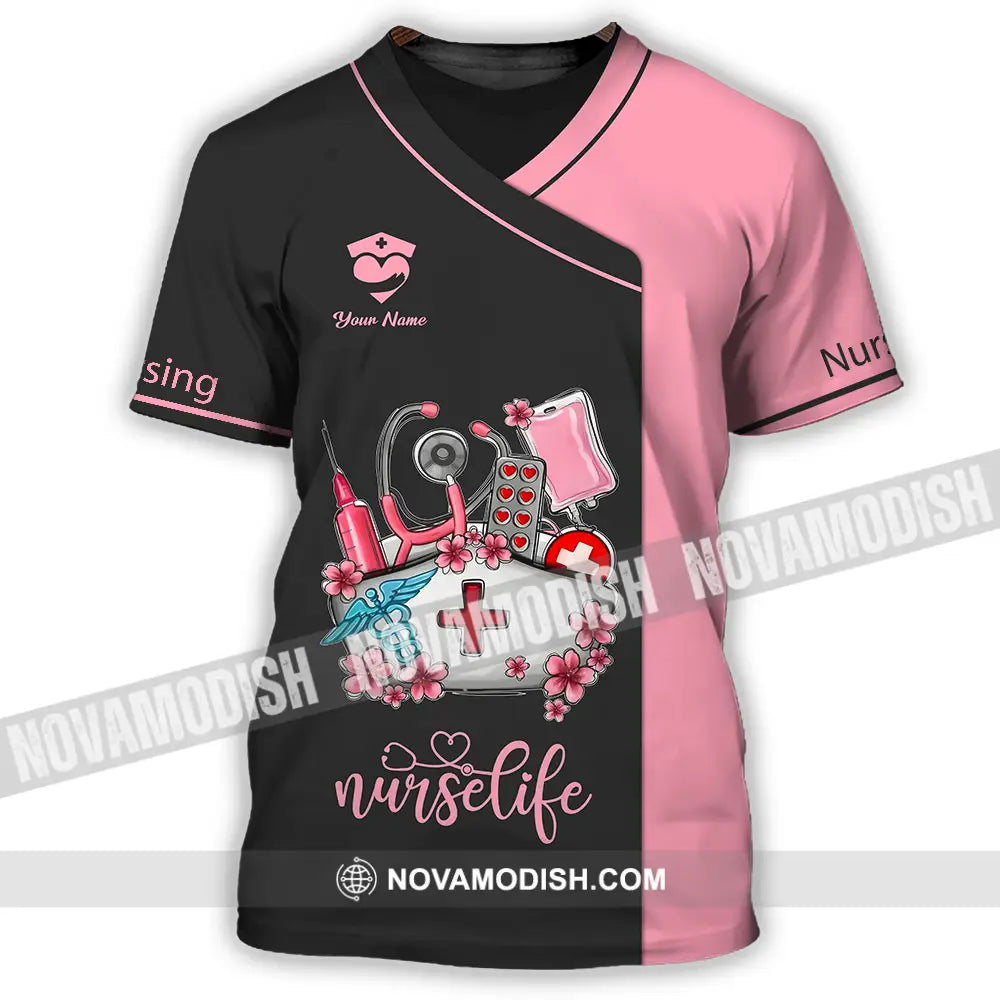 Unisex Shirt - Custom Text Shirt For Nurse Nurselife Nursing T-Shirt / S T-shirt