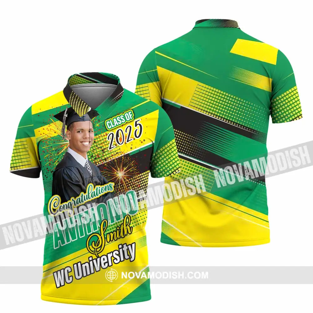 Unisex Shirt - Custom Text Shirt Graduation Shirt Polo Shirt / S T-shirt