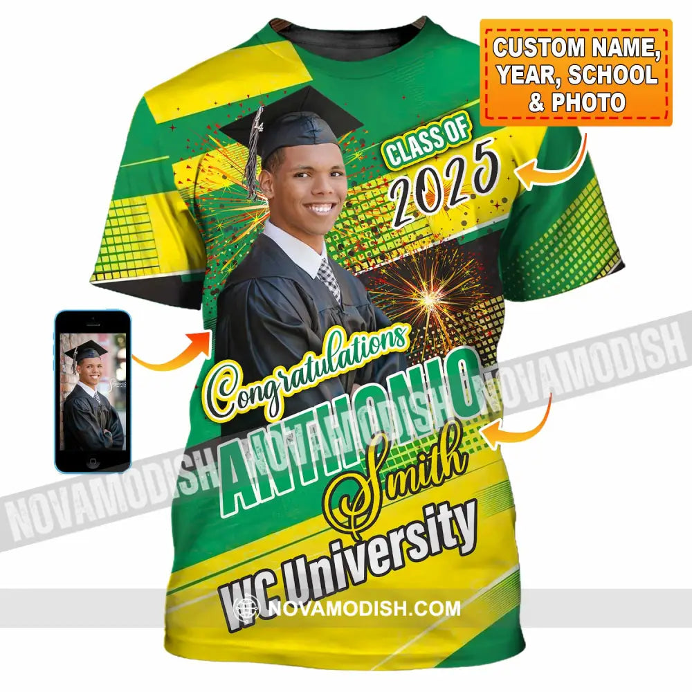 Unisex Shirt - Custom Text Shirt Graduation Shirt T-shirt