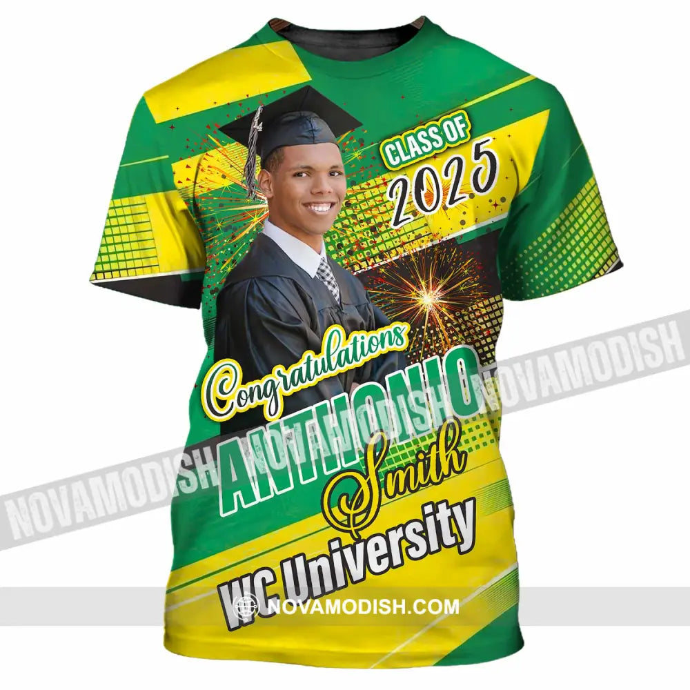 Unisex Shirt - Custom Text Shirt Graduation Shirt T-Shirt / S T-shirt