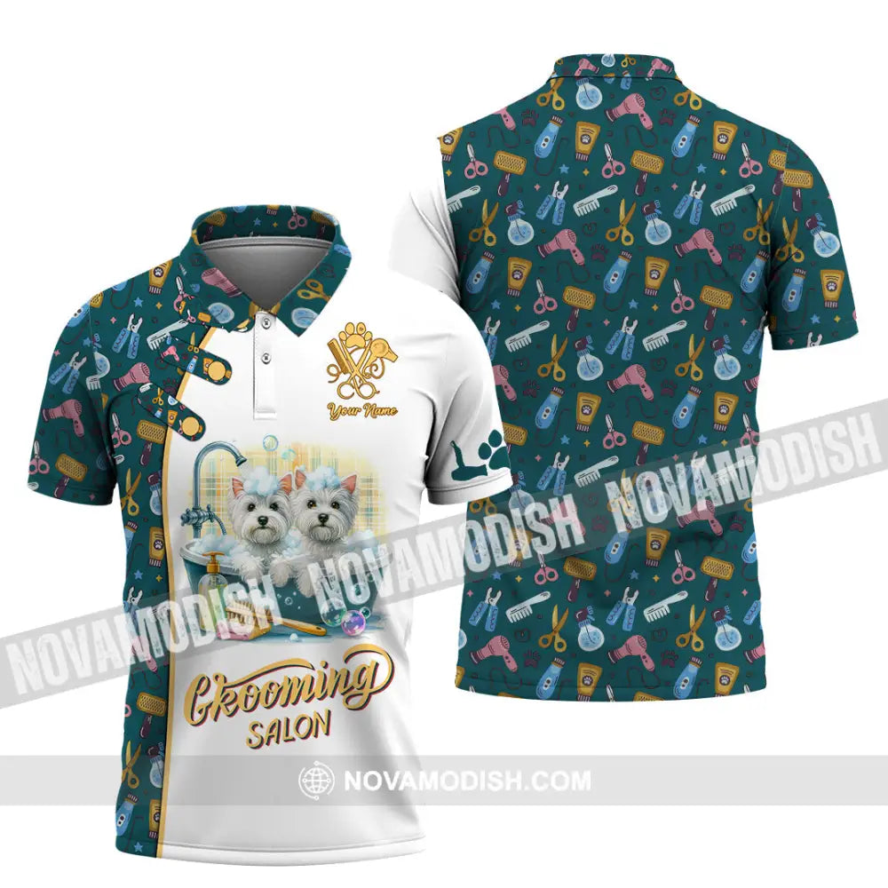 Unisex Shirt - Custom Text Shirt Groom Salon Shirt Polo Shirt / S T-shirt