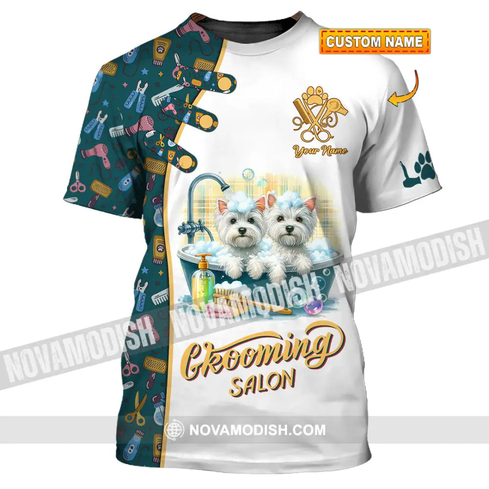 Unisex Shirt - Custom Text Shirt Groom Salon Shirt T-shirt