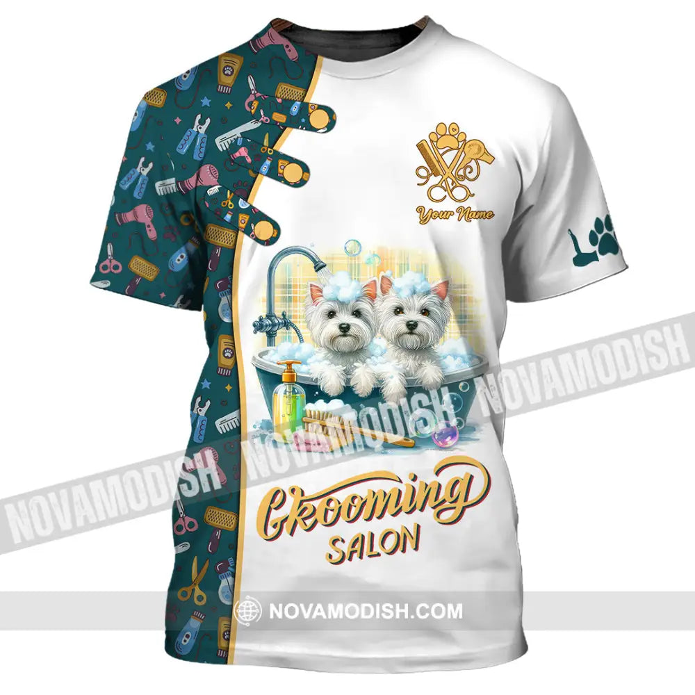 Unisex Shirt - Custom Text Shirt Groom Salon Shirt T-Shirt / S T-shirt