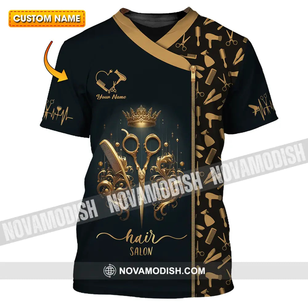 Unisex Shirt - Custom Text Hair Salon T-Shirt