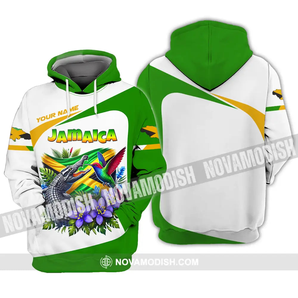 Unisex Shirt - Custom Text Shirt Jamaica Hoodie / S T-shirt